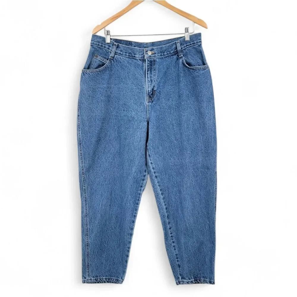 Gitano Vintage High Rise Blue Mom Jeans Women's Plus Size 18P